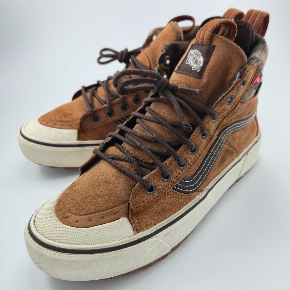Vans Sk8-Hi MTE 2.0 DX Glazed Ginger Women's Size 9 Brown Suede Sneakers